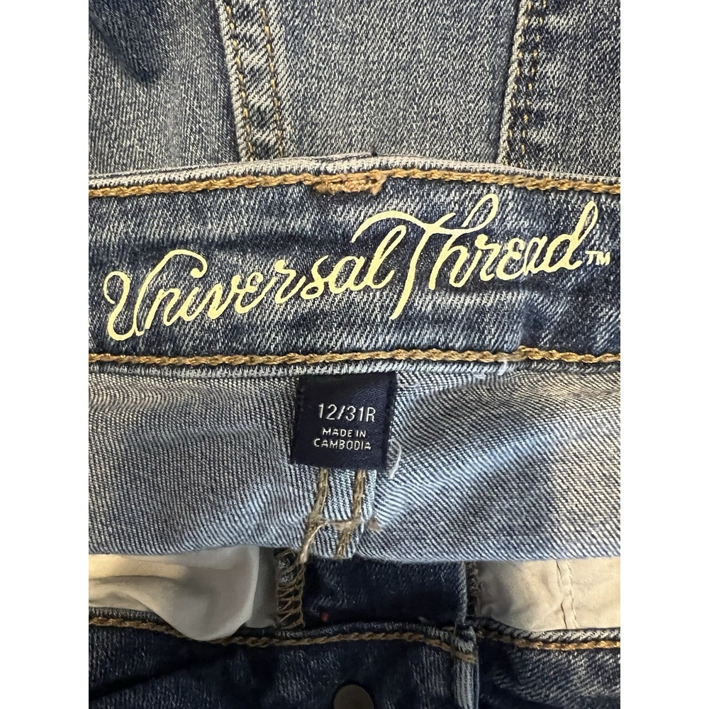 Universal Thread High Rise Skinny Jeans Denim Women's Size 12/31R Blue - Picture 3 of 6
